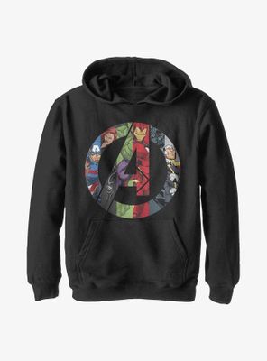 Marvel Avengers Heroes Icon Youth Hoodie