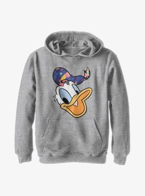 Disney Donald Duck Pattern Face Youth Hoodie