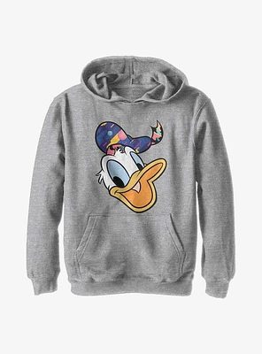 Disney Donald Duck Pattern Face Youth Hoodie