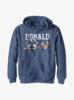 Disney Donald Duck Poses Youth Hoodie