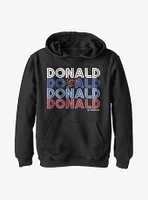 Disney Donald Duck Retro Stack Youth Hoodie