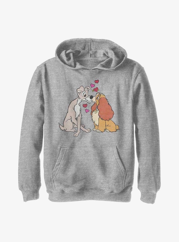 Disney Lady And The Tramp Puppy Love Youth Hoodie