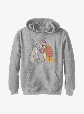 Disney Lady And The Tramp Puppy Love Youth Hoodie