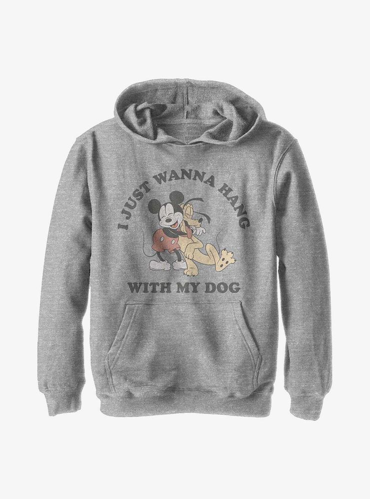 Disney Mickey Mouse Dog Fill Lover Youth Hoodie