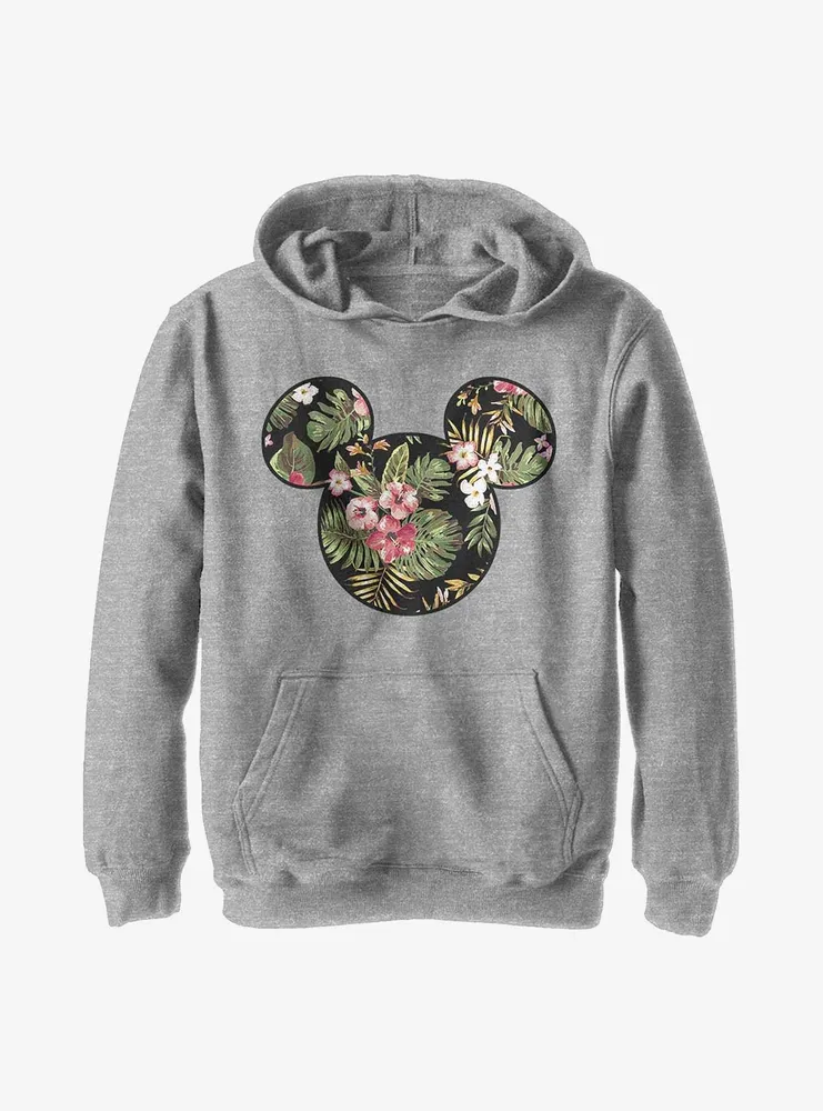 Disney Mickey Mouse Floral Youth Hoodie