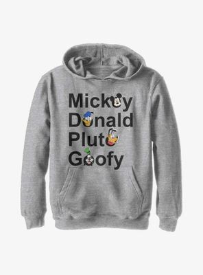 Disney Mickey Mouse And Friends Youth Hoodie
