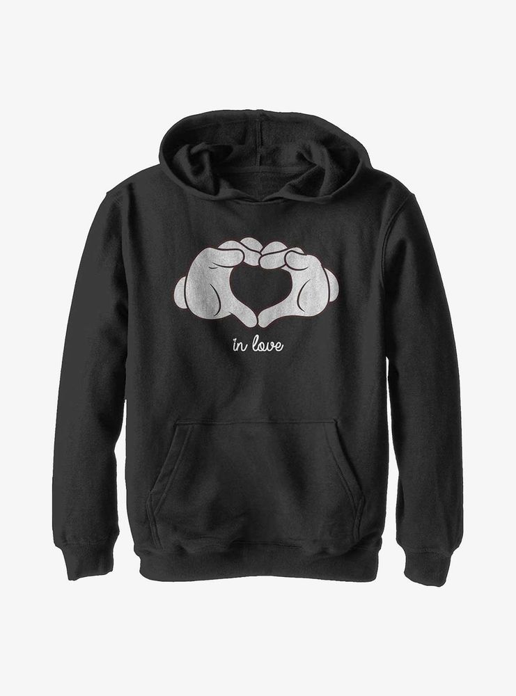 Disney Mickey Mouse Glove Heart Youth Hoodie