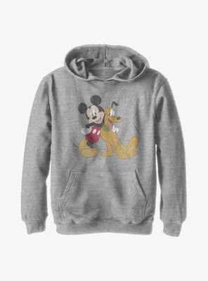Disney Mickey Mouse And Pluto Youth Hoodie