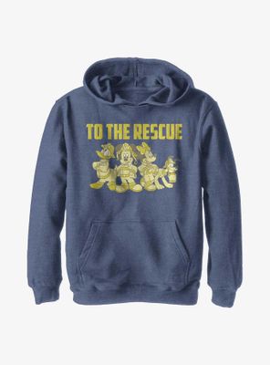 Disney Mickey Mouse Thanks Firefighters Youth Hoodie