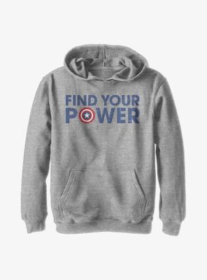 Marvel Captain America Shield Power Youth Hoodie