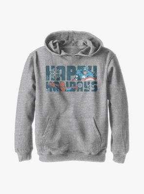 Marvel Avengers Happiest Of Holidays Youth Hoodie
