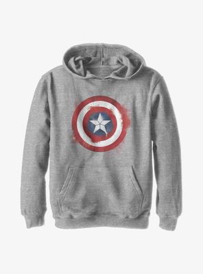 Marvel Captain America Spray Logo Youth Hoodie