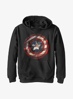 Marvel Captain America Flag Shield Youth Hoodie