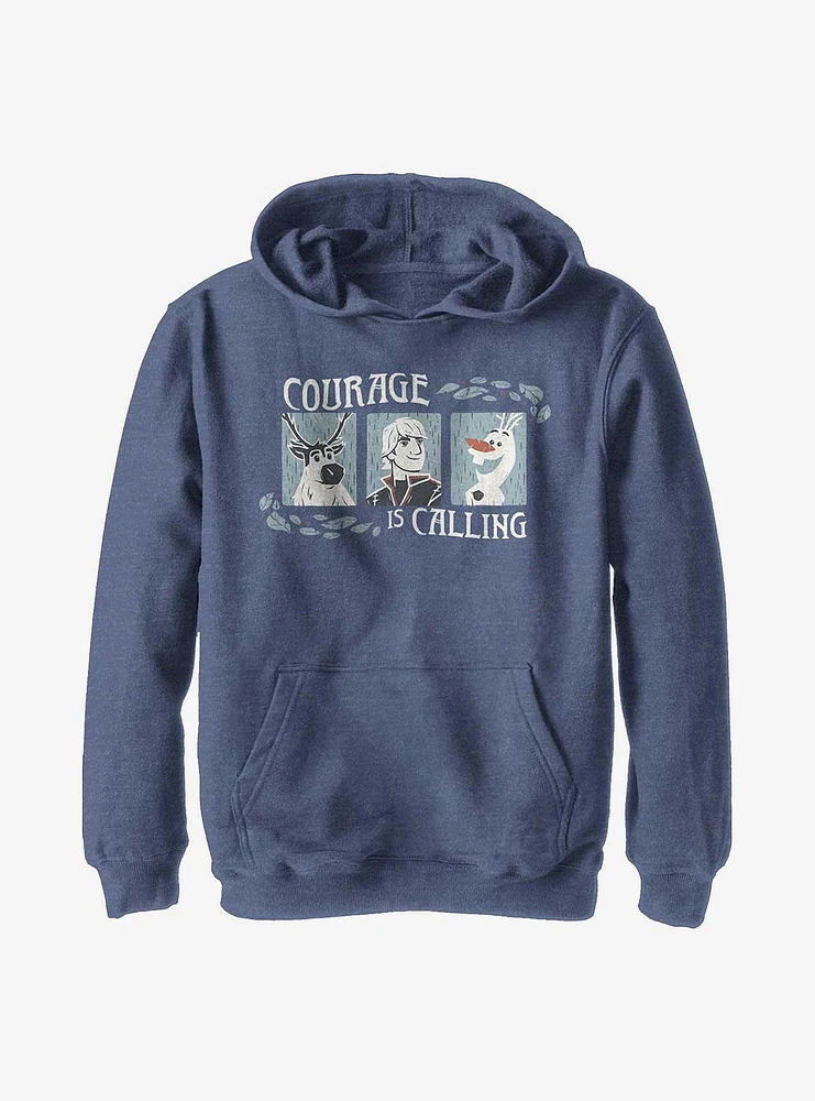Disney Frozen 2 Courage Woodcut Youth Hoodie
