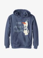 Disney Frozen 2 Olaf Never Sleeps Youth Hoodie