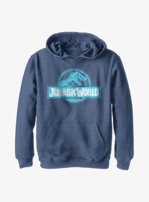 Jurassic World Terrain Logo Youth Hoodie