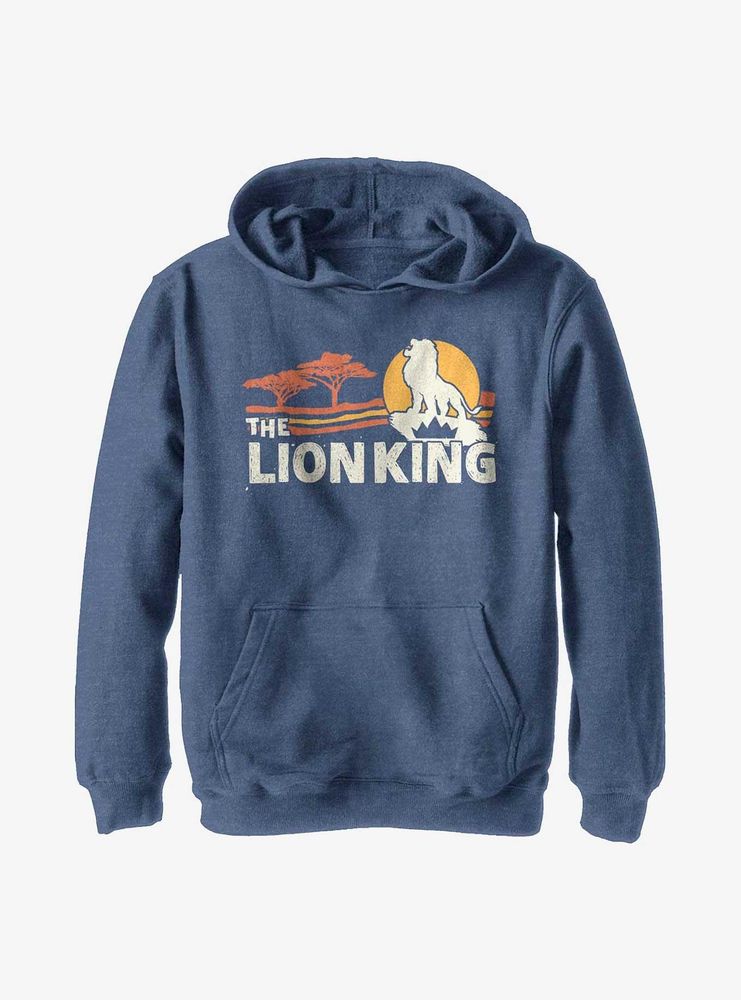 Disney The Lion King 2019 Savannah Scene Back Youth Hoodie