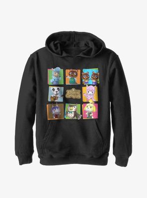Animal Crossing 8 Character Paste Up Youth Hoodie