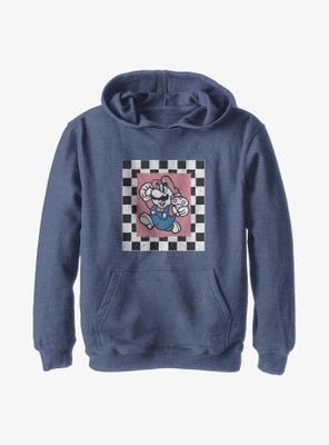 Nintendo Super Mario Cubby Checkers Youth Hoodie