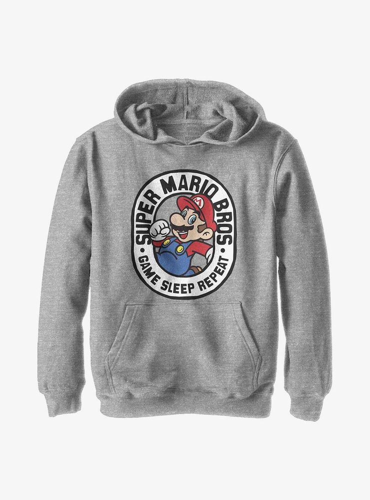 Nintendo Super Mario Game Crest Youth Hoodie