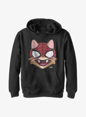 Marvel Spider-Man Cat Big Face Youth Hoodie