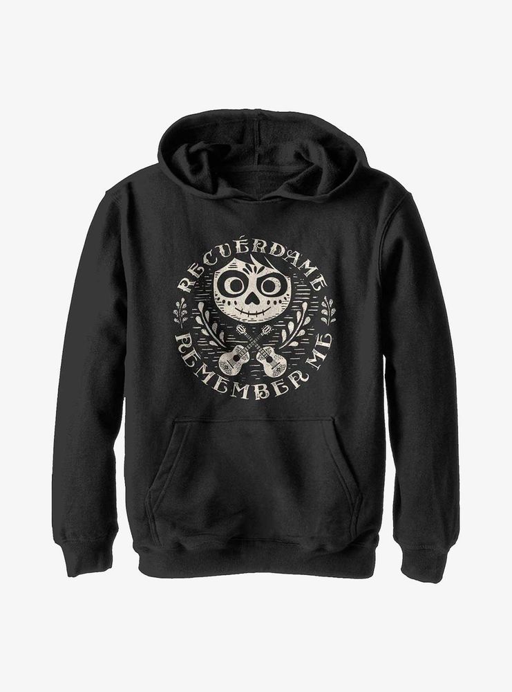 Disney Pixar Coco Circle Remember Youth Hoodie