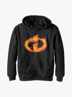 Disney Pixar The Incredibles Flaming Logo Youth Hoodie
