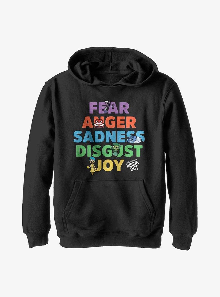 Disney Pixar Inside Out Emo Youth Hoodie