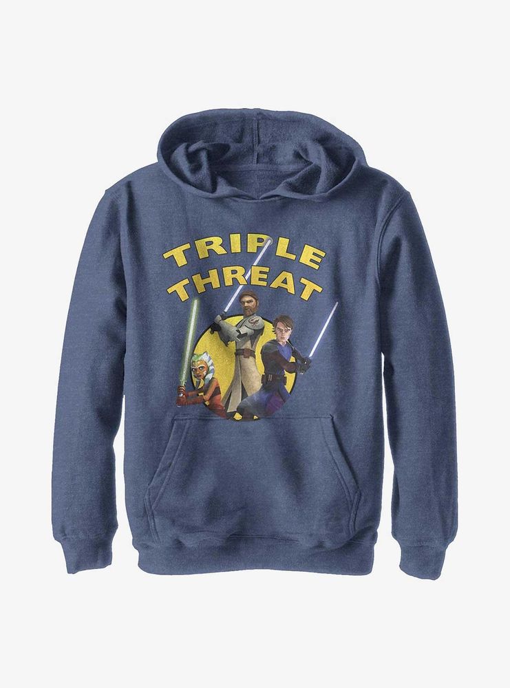 Star Wars: The Clone Wars Triple Threat Youth Hoodie