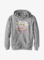 Star Wars The Mandalorian Grogu Cute Youth Hoodie