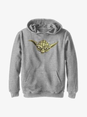 Star Wars: The Clone Wars Yoda Face Youth Hoodie