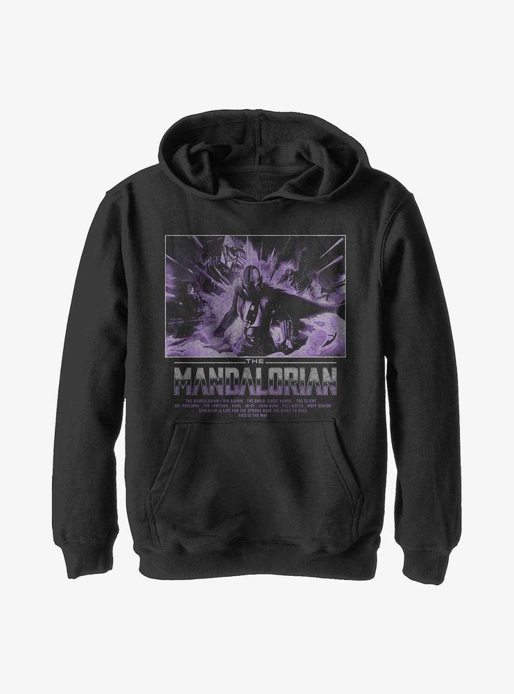 Star Wars The Mandalorian Into Light Youth Hoodie