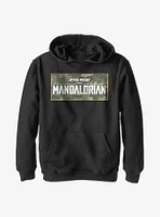 Star Wars The Mandalorian Camo Logo Youth Hoodie