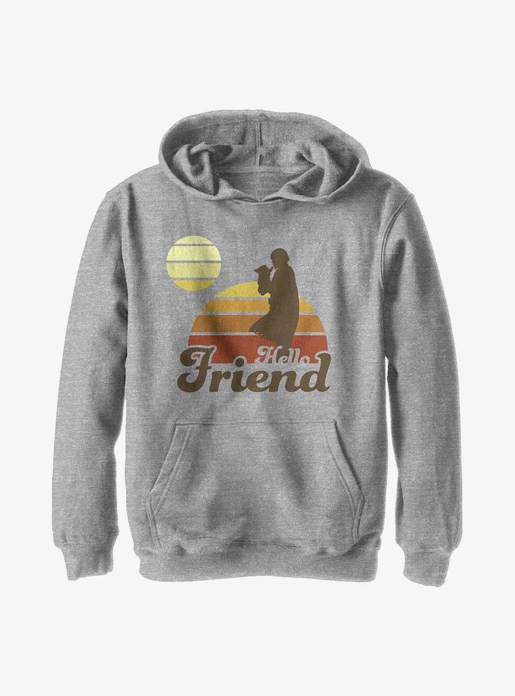 Star Wars The Mandalorian Retro Sunset Youth Hoodie