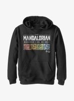 Star Wars The Mandalorian Retro Pop Logo Youth Hoodie