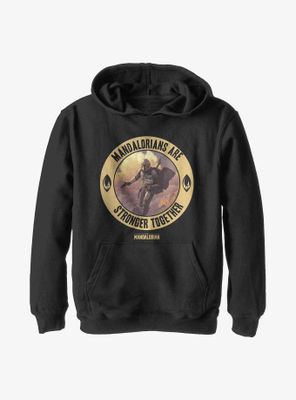 Star Wars The Mandalorian Stronger Together Youth Hoodie