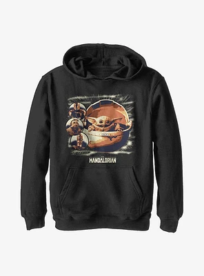 Star Wars The Mandalorian Child Group Youth Hoodie
