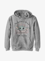 Star Wars The Mandalorian Child Stitch Youth Hoodie