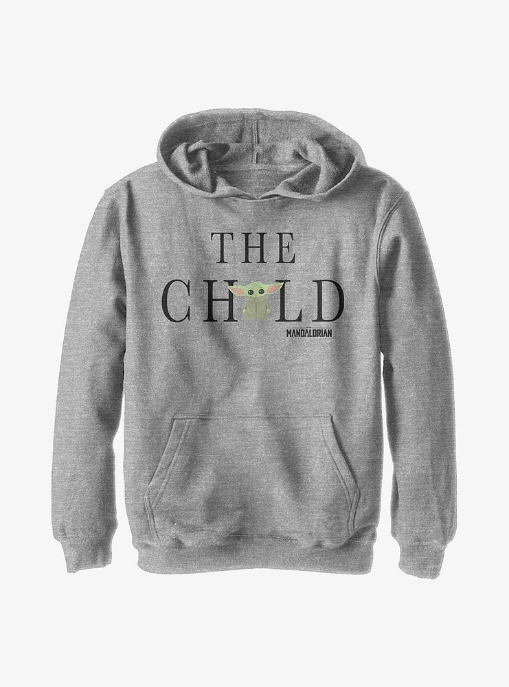 Star Wars The Mandalorian Child Text Youth Hoodie