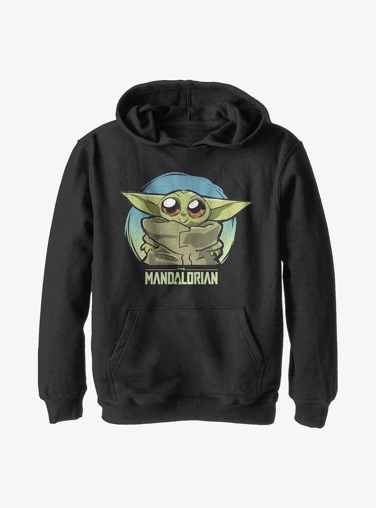 Star Wars The Mandalorian Cute Baby Heart Youth Hoodie