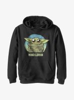 Star Wars The Mandalorian Cute Baby Heart Youth Hoodie