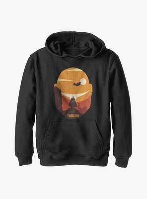 Star Wars The Mandalorian Dark Saber Poster Youth Hoodie