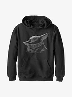 Star Wars The Mandalorian Green Grey Youth Hoodie