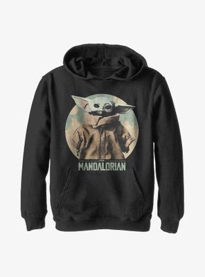 Star Wars The Mandalorian Light Vintage Child Youth Hoodie