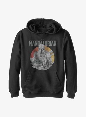 Star Wars The Mandalorian Rider With Child Youth Hoodie