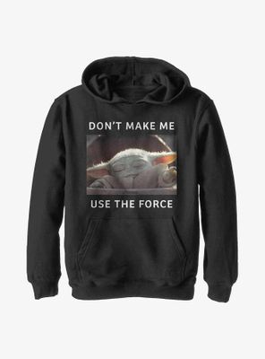 Star Wars The Mandalorian Small Meme Youth Hoodie