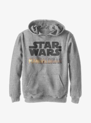 Star Wars The Mandalorian Stacked Logo Youth Hoodie