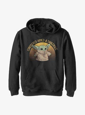Star Wars The Mandalorian Sunset Cute Child Youth Hoodie