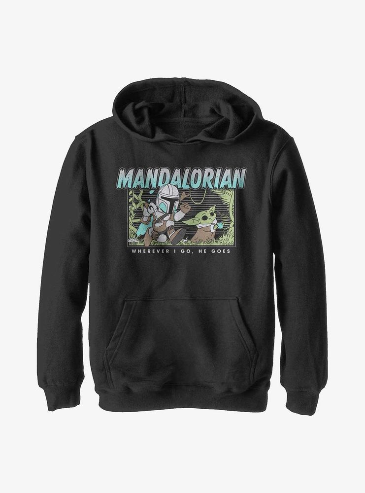 Star Wars The Mandalorian Macaroon Chase Youth Hoodie