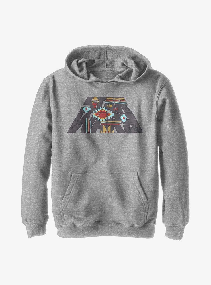 Star Wars Aztec Logo Doodle Youth Hoodie